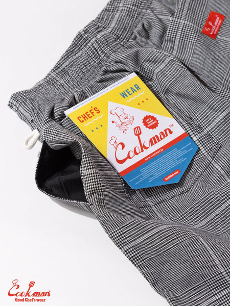 Cookman Chefs Pants - Glen Check Black