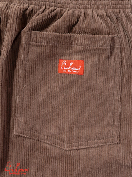 Cookman Semi Wide Corduroy Chefs Pants - Cocoa Brown