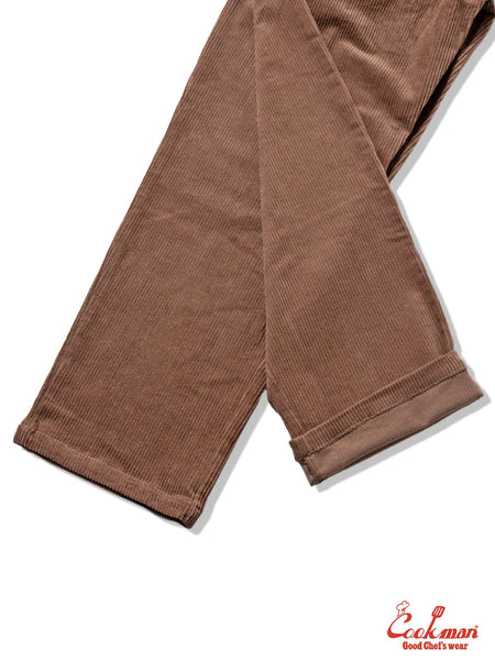Cookman Semi Wide Corduroy Chefs Pants - Cocoa Brown