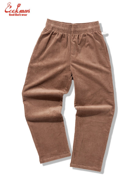 Cookman Semi Wide Corduroy Chefs Pants - Cocoa Brown