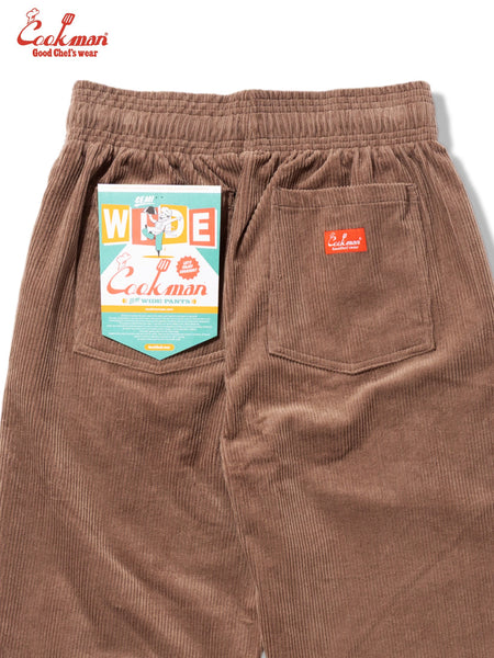 Cookman Semi Wide Corduroy Chefs Pants - Cocoa Brown