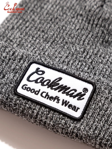 Cookman Embroidered Patch Beanie - Heather Grey