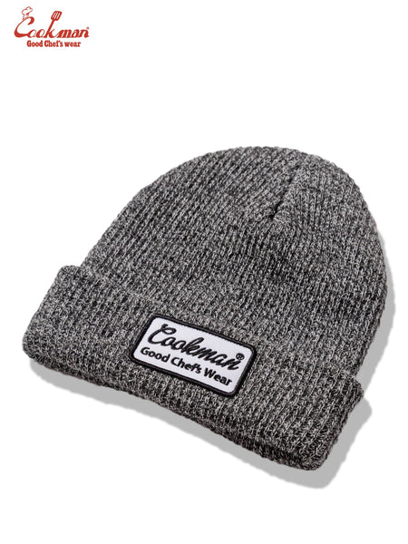 Cookman Embroidered Patch Beanie - Heather Grey