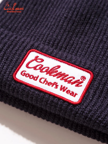 Cookman Embroidered Patch Beanie - Dark Navy