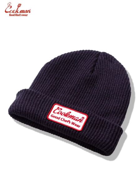 Cookman Embroidered Patch Beanie - Dark Navy