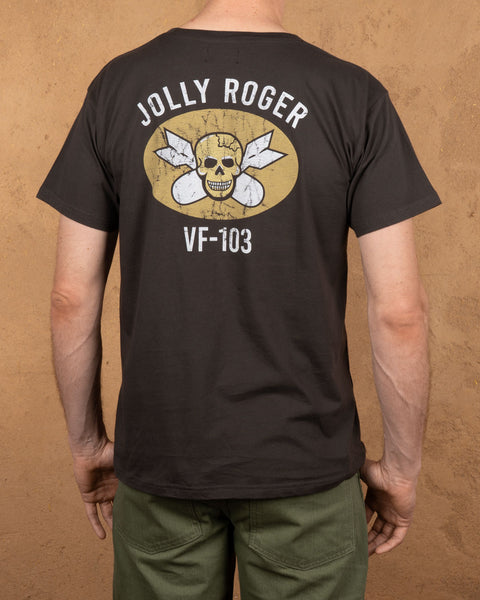 Pike Brothers 1969 Sports Tee - Jolly Roger Black