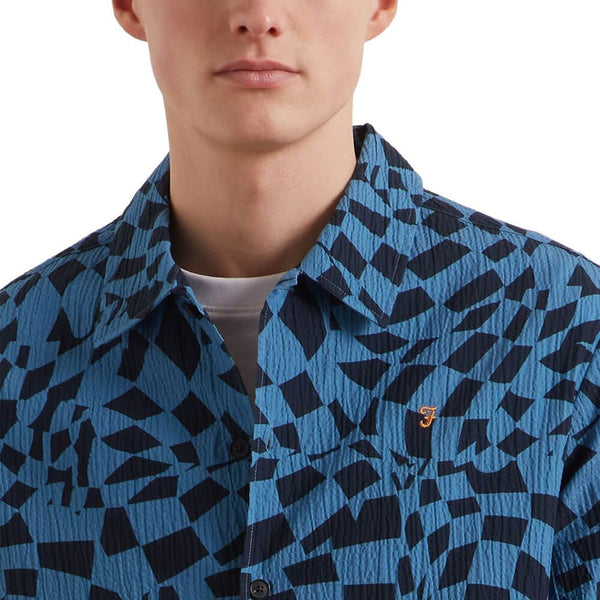 Farah Angelo S/S Shirt - True Navy
