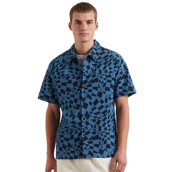 Farah Angelo S/S Shirt - True Navy
