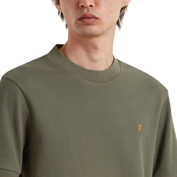 Farah Paine  Waffle Tee - Rosemary