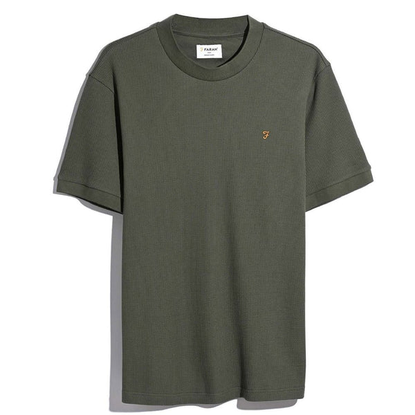 Farah Paine  Waffle Tee - Rosemary