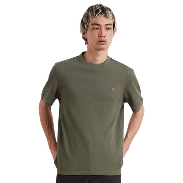Farah Paine  Waffle Tee - Rosemary