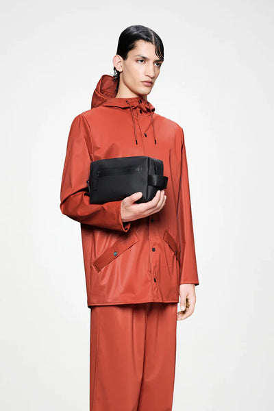 Rains 2 Zip W3 Washbag - Black