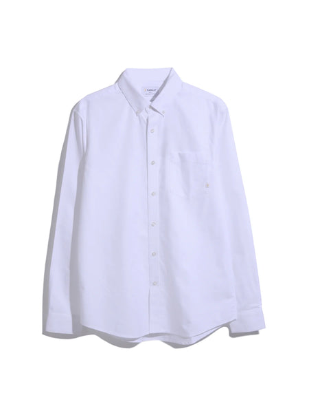 Farah Brewer Pocket L/S Shirt - White