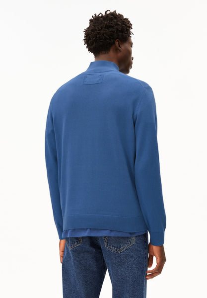 Armed Angels Faabes Quarter Zip - Dark Morning (Blue)