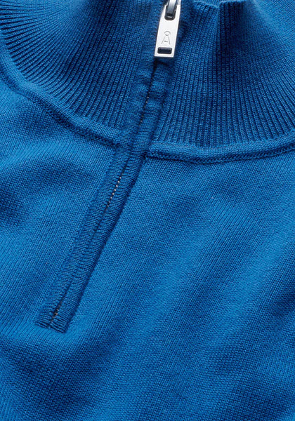 Armed Angels Faabes Quarter Zip - Dark Morning (Blue)