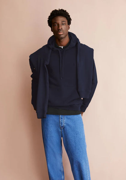 Armed Angels Paarlo Fleece Hoodie - Night Sky