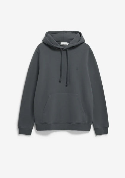 Armed Angels Paarlo Fleece Hoodie - Space Steel