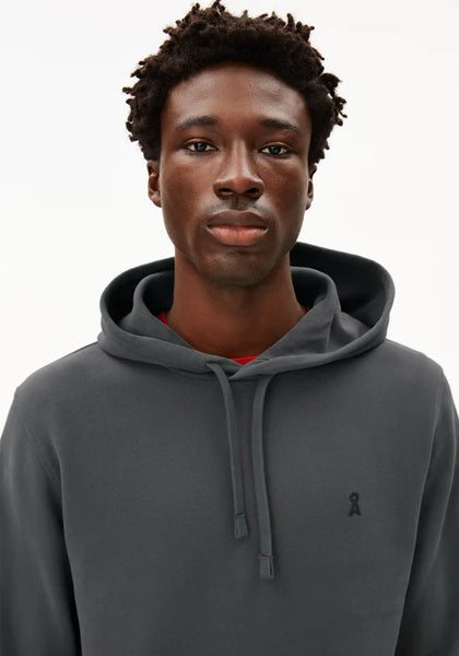Armed Angels Paarlo Fleece Hoodie - Space Steel