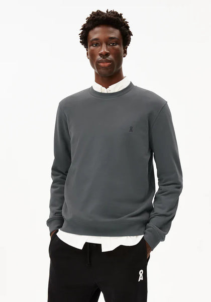 ArmedAngels Baaro Fleece Sweatshirt - Space Steel