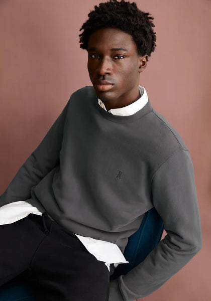 ArmedAngels Baaro Fleece Sweatshirt - Space Steel