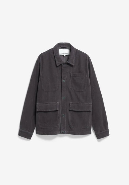 Armed Angels Avaan Cord Overshirt - Dark Steel