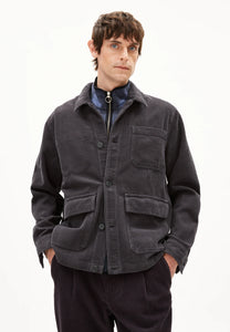 Armed Angels Avaan Cord Overshirt - Dark Steel