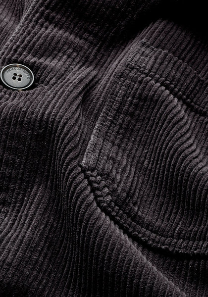Armed Angels Avaan Cord Overshirt - Dark Steel