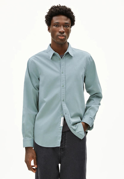 Armed Angels Giaalo Shirt - Mystic Swamp (Grey/Blue)
