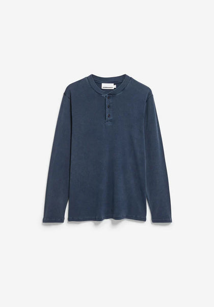 Armed Angels L/S Henly  - Garment Dyed Night Sky Wash