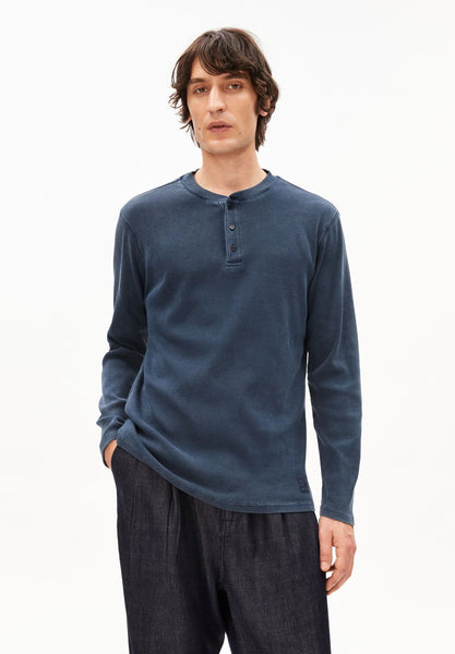 Armed Angels L/S Henly  - Garment Dyed Night Sky Wash