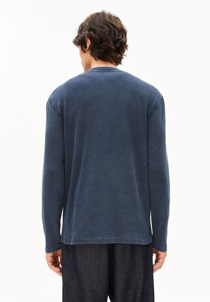 Armed Angels L/S Henly  - Garment Dyed Night Sky Wash