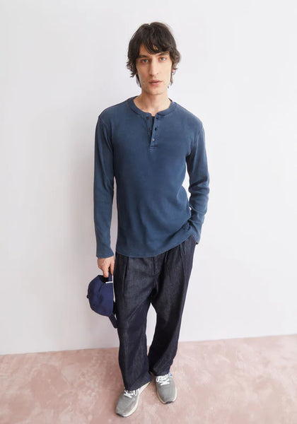 Armed Angels L/S Henly  - Garment Dyed Night Sky Wash
