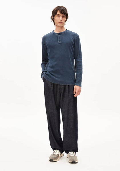 Armed Angels L/S Henly  - Garment Dyed Night Sky Wash