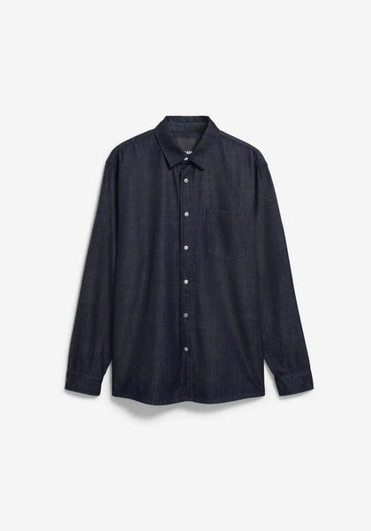 Armed Angels Dark Wash Denim Shirt - Rinse