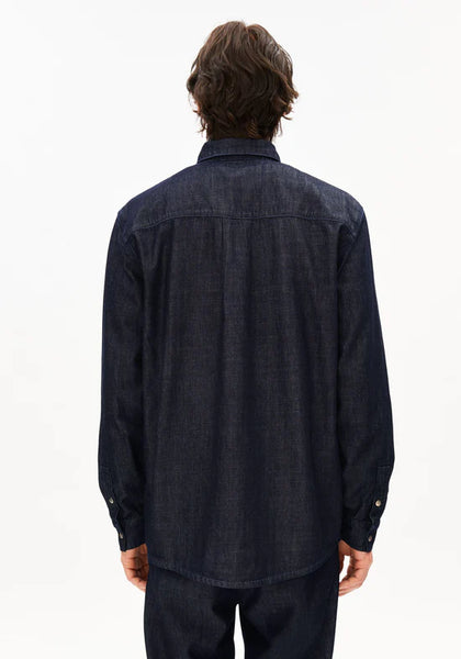 Armed Angels Dark Wash Denim Shirt - Rinse