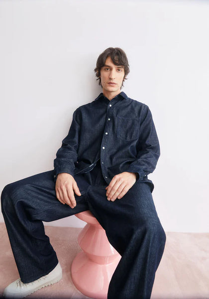 Armed Angels Dark Wash Denim Shirt - Rinse
