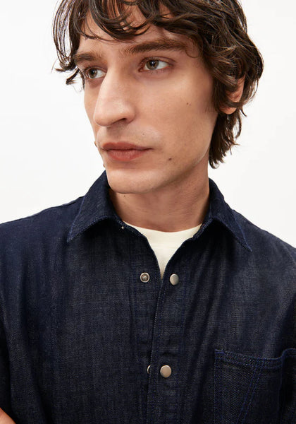 Armed Angels Dark Wash Denim Shirt - Rinse