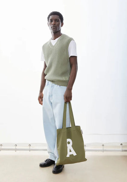 Armed Angels Pigment Dye Vest (Slipover) - Fatigue Green