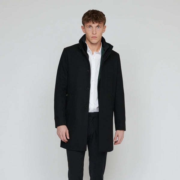 Matinique Harvey Wool Coat - Black