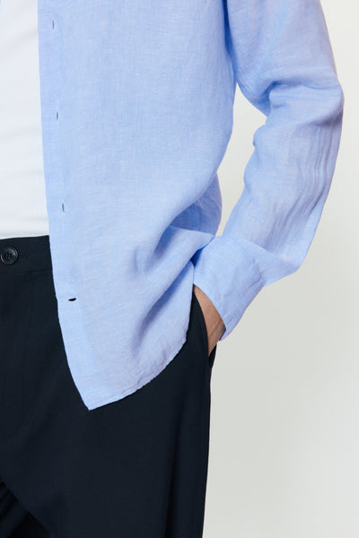 Matinique Mamarc Linen Shirt - Chambray Blue