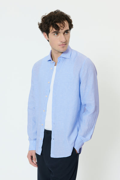 Matinique Mamarc Linen Shirt - Chambray Blue