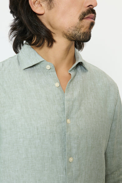 Matinique Mamarc Linen Shirt - Sea Spray