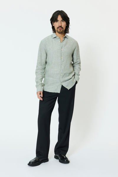 Matinique Mamarc Linen Shirt - Sea Spray