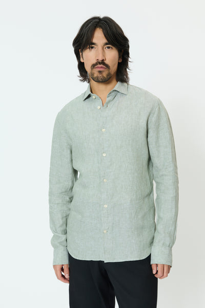 Matinique Mamarc Linen Shirt - Sea Spray