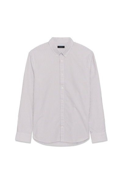Matinique Striped Matrostol L/S Shirt - Kelp (Light Brown)