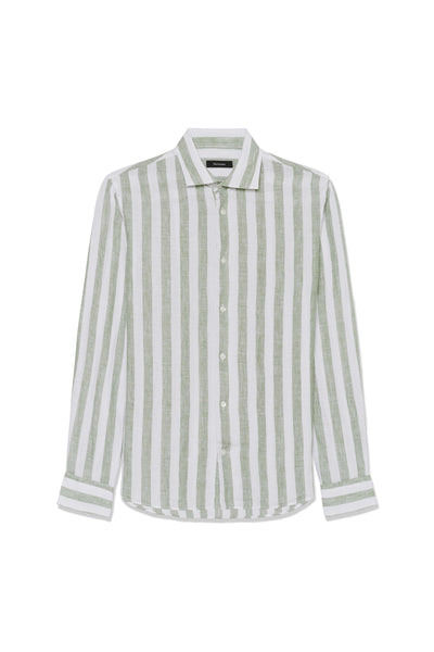 Matinique Mamarc Stripe Linen Shirt - Seaspray