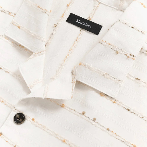 Matinique Maklampo S/S Shirt - Vanilla Ice (Off White)