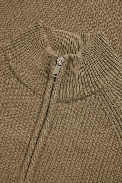 Matinique Mahellson Half Zip Knit - Caribou