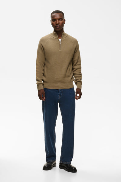 Matinique Mahellson Half Zip Knit - Caribou