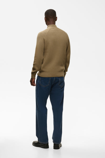 Matinique Mahellson Half Zip Knit - Caribou